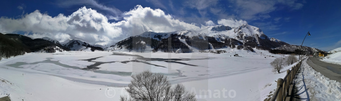 "Campitello Matese - Panoramica del comprensorio" stock image