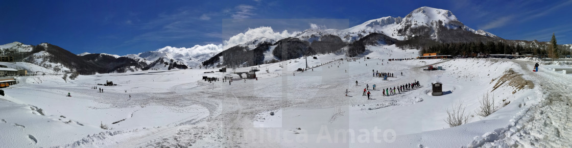 "Campitello Matese - Panoramica dell'altopiano" stock image