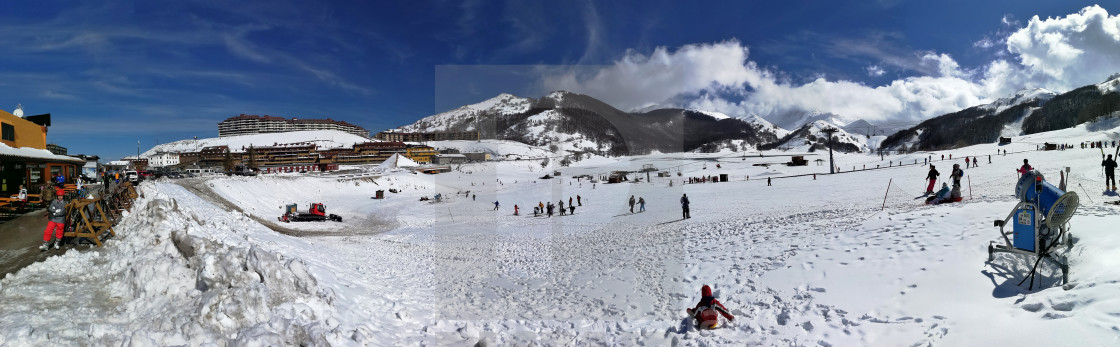 "Campitello Matese - Panoramica dalle piste" stock image