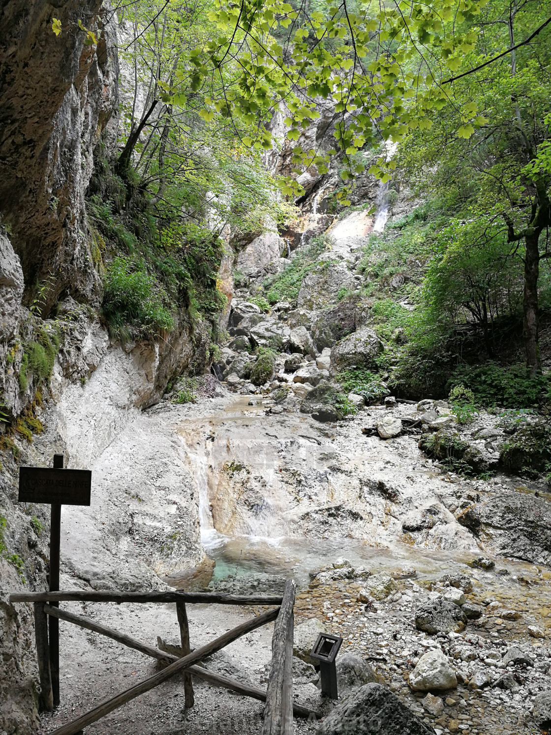 "Camosciara - Cascata delle Ninfe" stock image