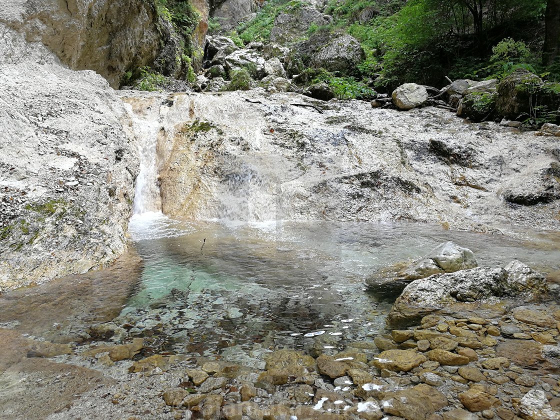 "Camosciara - Cascata delle Ninfe" stock image