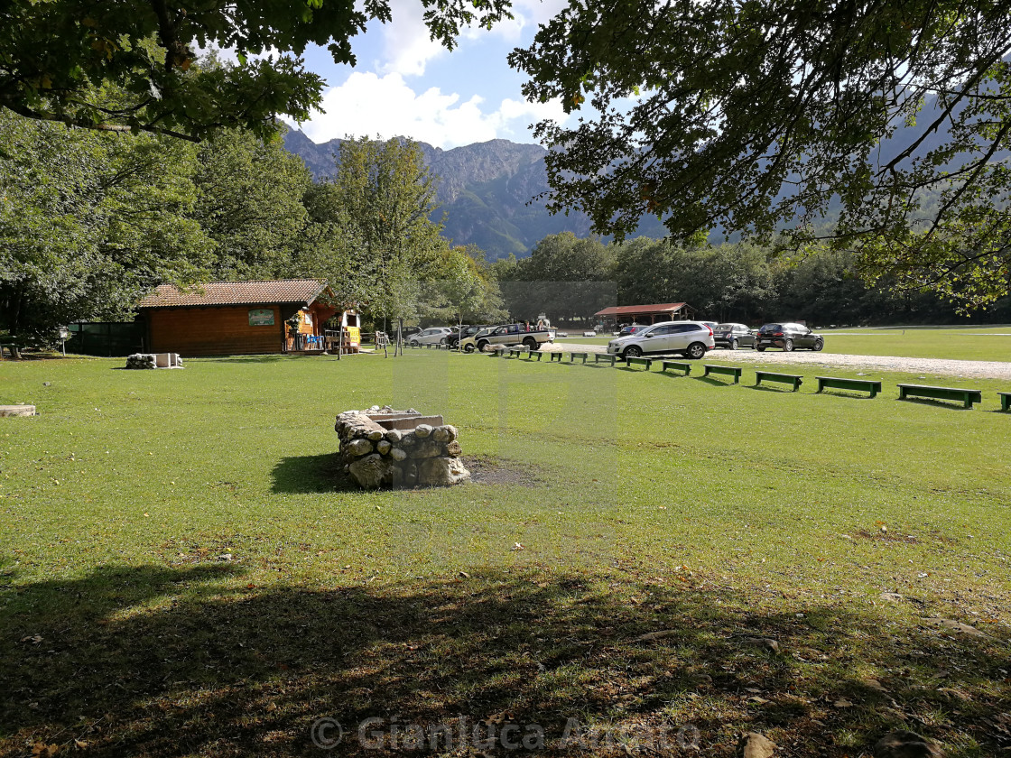 "Camosciara - Scorcio dell'area pic-nic" stock image