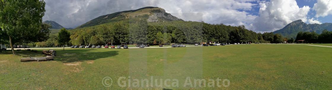 "Camosciara - Panoramica dell'area parcheggio" stock image