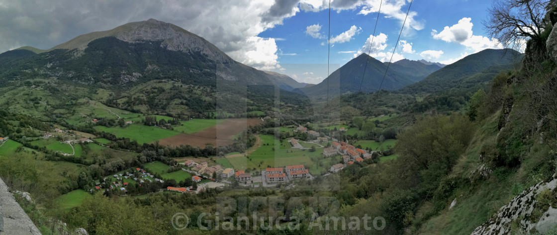 "Opi - Panoramica dal Belvedere La Foce" stock image