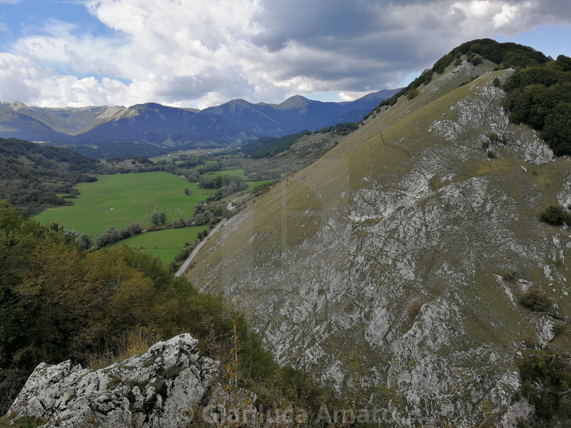 "Opi - Scorcio panoramico dal Belvedere La Foce" stock image