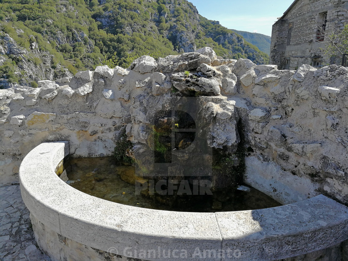 "Barrea - Fontana del belvedere" stock image