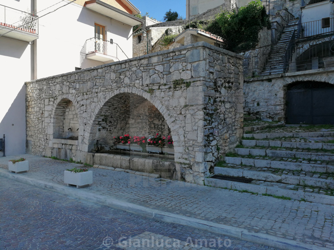 "Barrea - Fontana del Mammarino" stock image