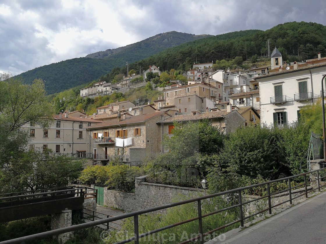 "Scorcio di Villetta Barrea" stock image