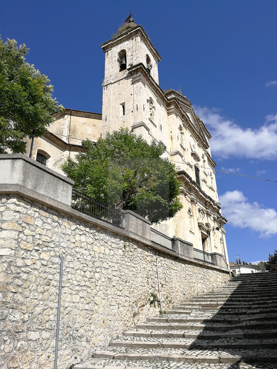 "Castel di Sangro - Scorcio della Basilica" stock image