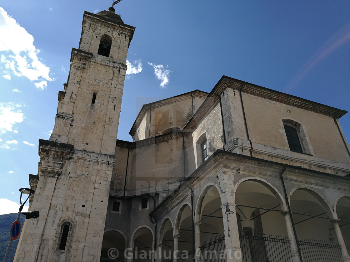 "Castel di Sangro - Basilica di Santa Maria Assunta" stock image