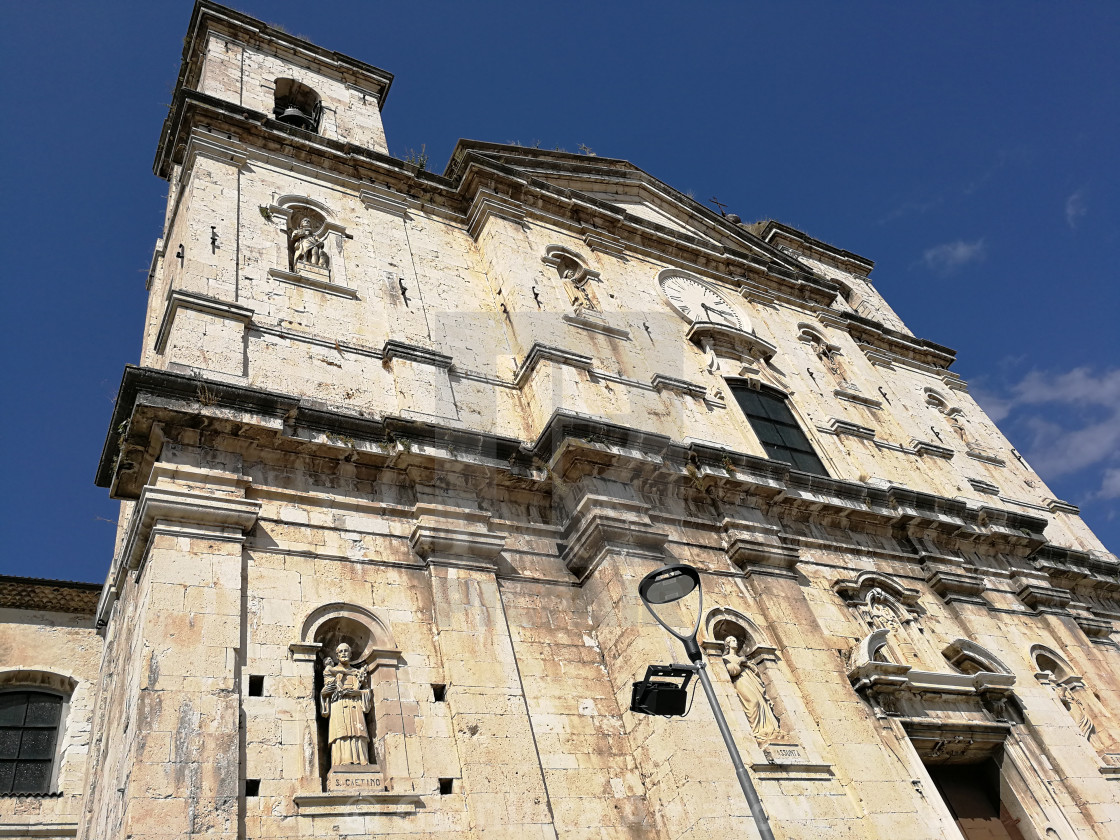 "Castel di Sangro - Scorcio della Basilica" stock image