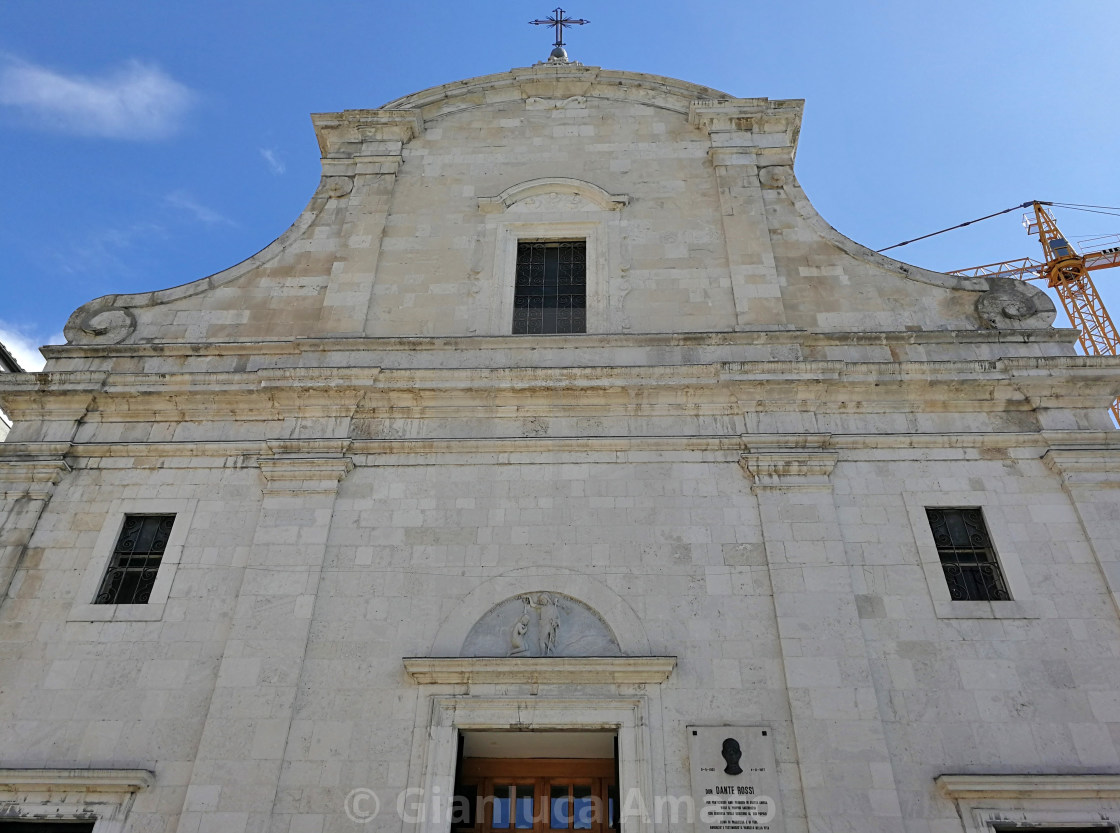 "Castel di Sangro - Chiesa di San Giovanni Battista" stock image