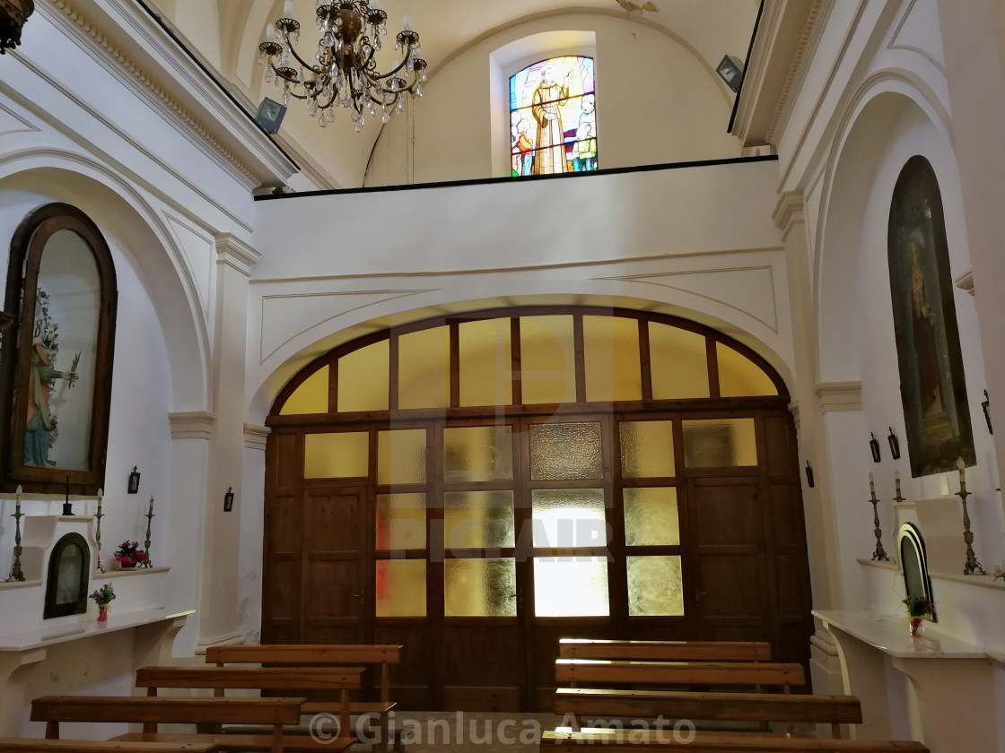 "Castello del Matese - Cantoria della Chiesa di Sant'Antonio" stock image