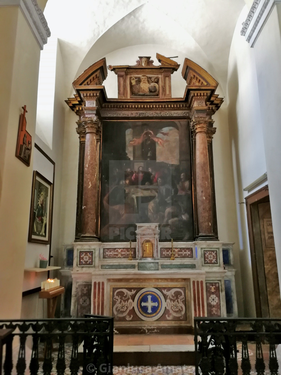 "Castello del Matese - Cappella del Sacramento della Chiesa di Santa Croce" stock image