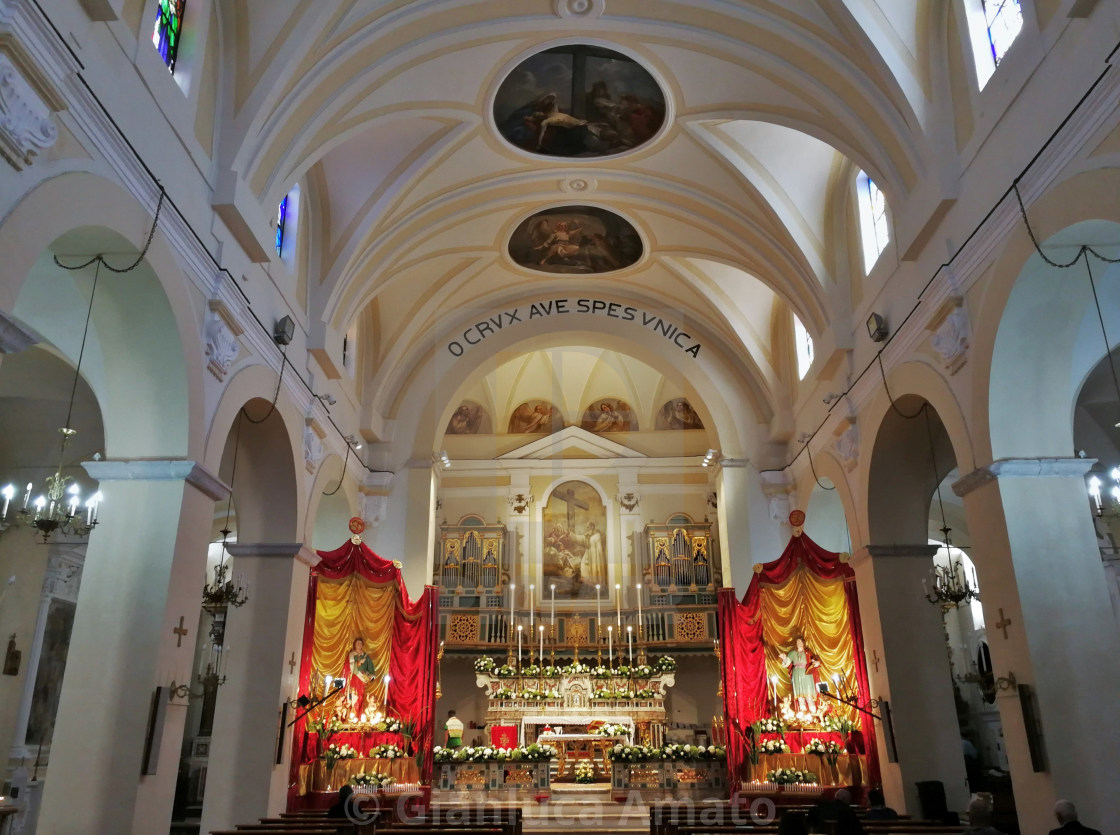 "Castello del Matese - Interno della Chiesa di Santa Croce" stock image