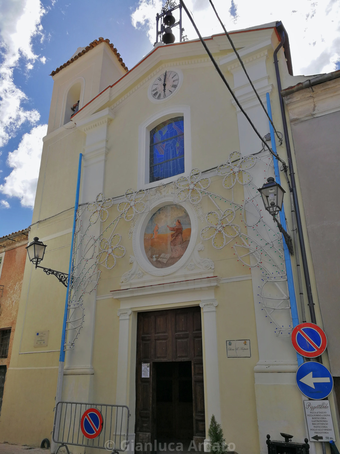 "Castello del Matese - Facciata della Chiesa di Sant'Antonio" stock image