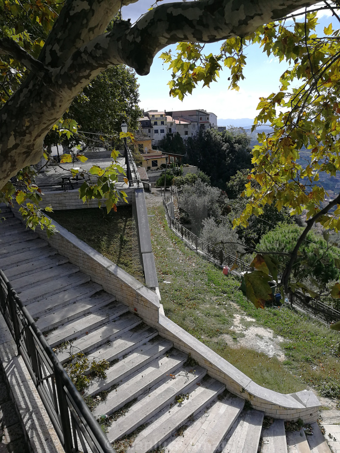 "Castello del Matese - Scalinata panoramica" stock image