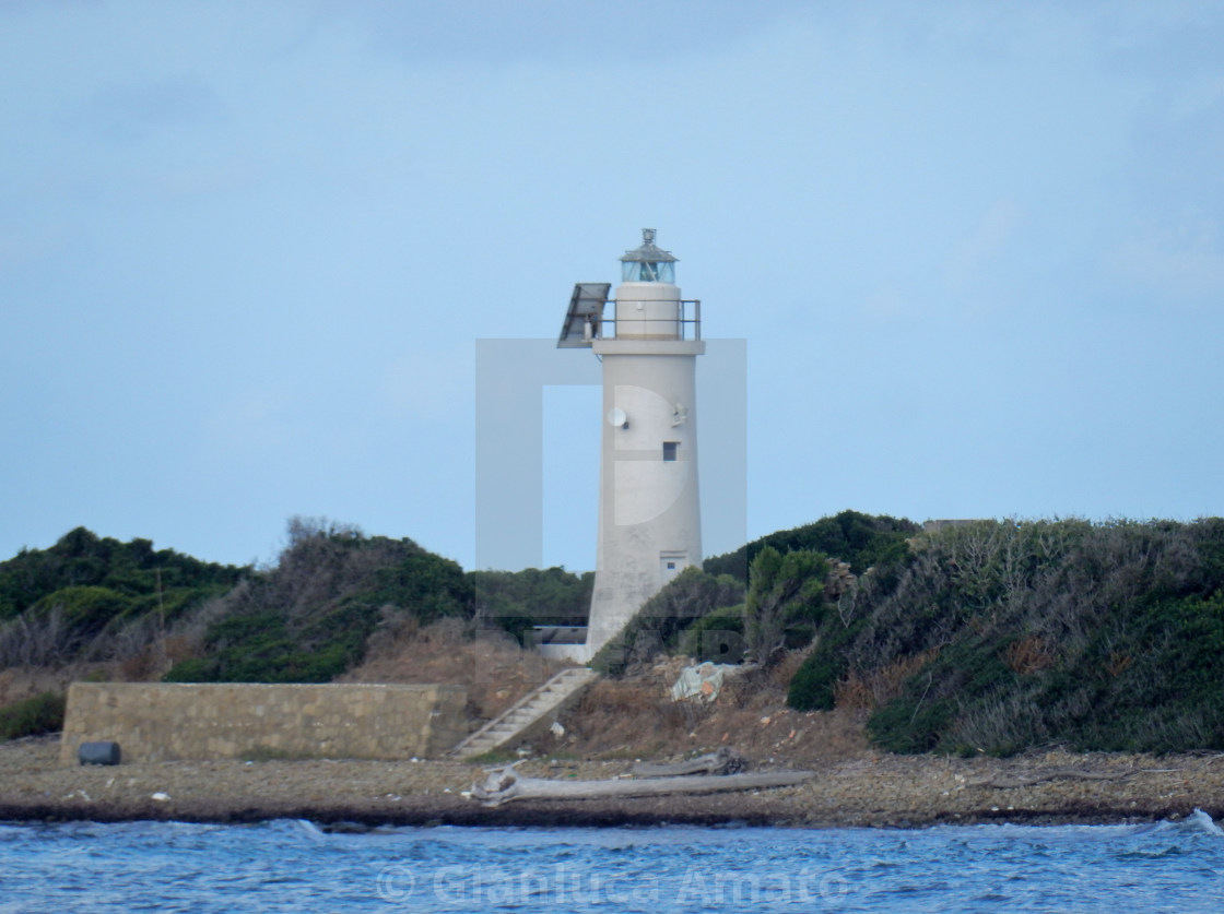 "Faro sull'Isola di Licosa" stock image