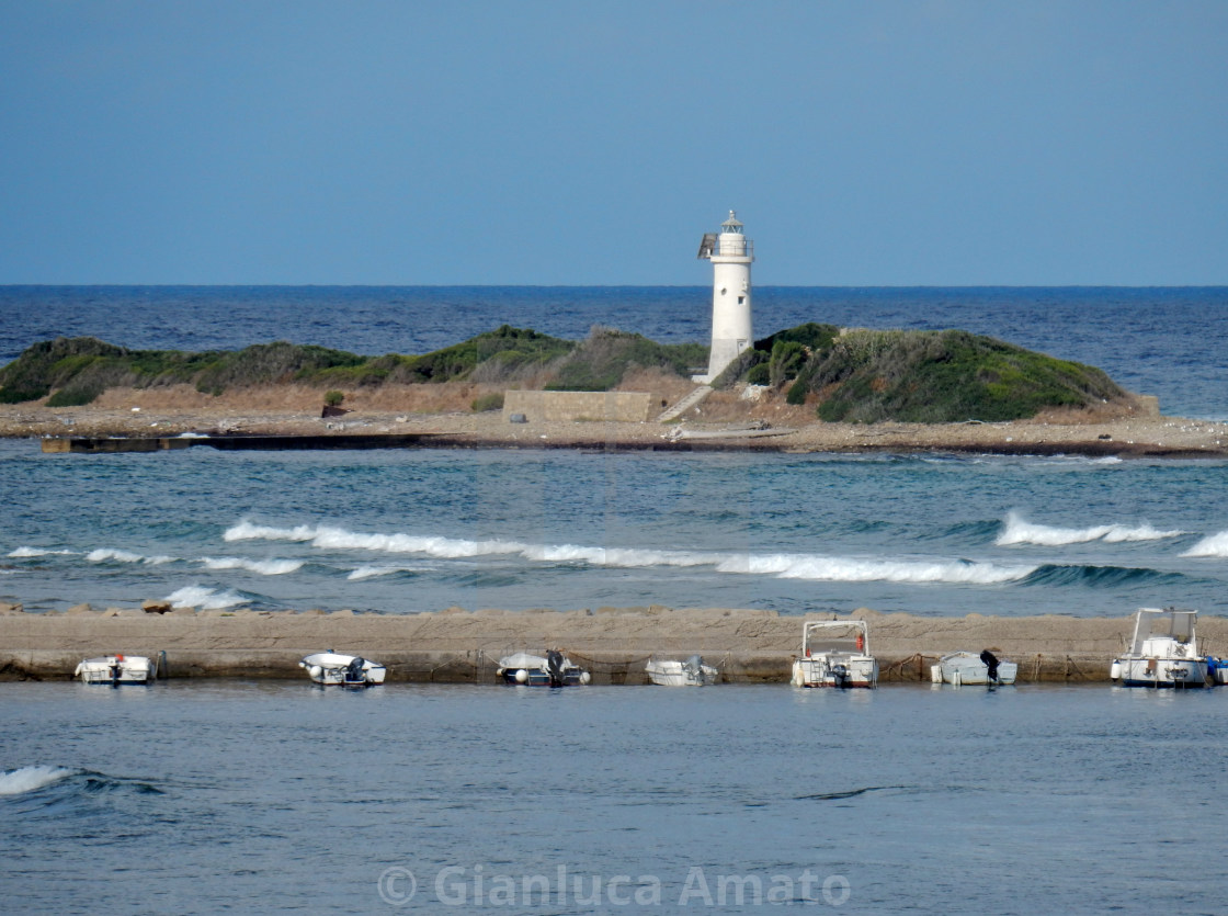 "Scorcio dell'Isola di Licosa" stock image