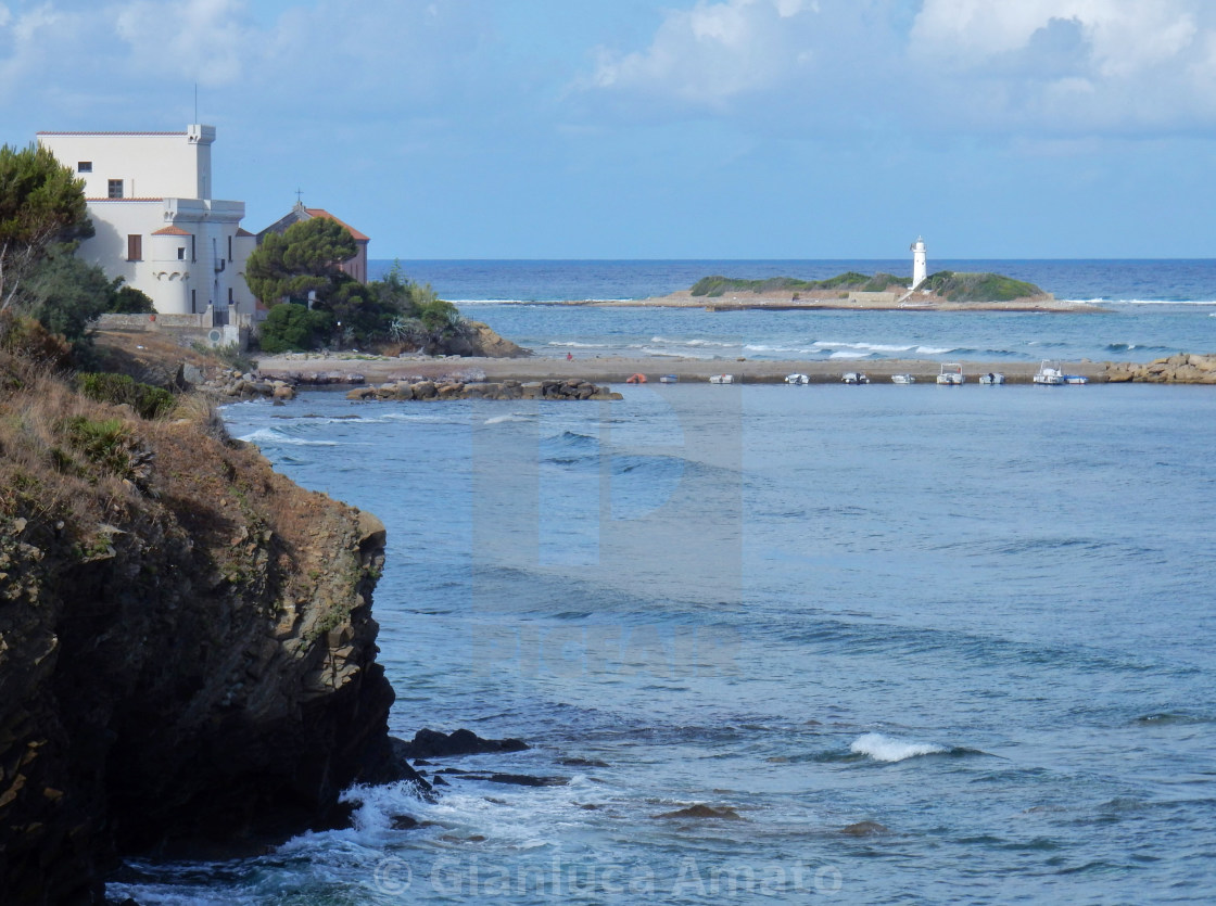 "Scorcio di Punta Licosa" stock image