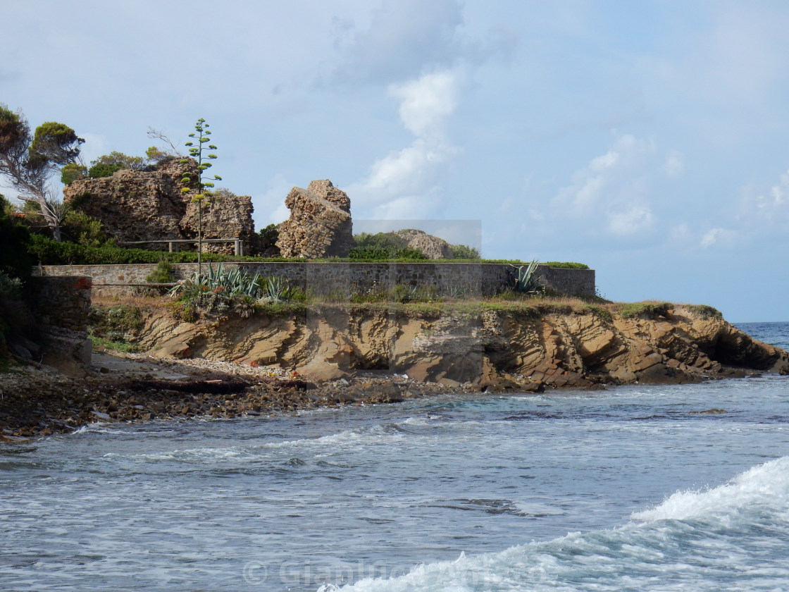 "Costa di Punta Licosa" stock image