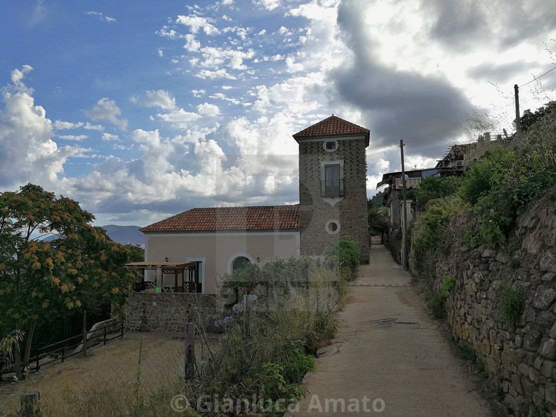 "San Marco di Castellabate - Torre lungo Via Vallonealto" stock image