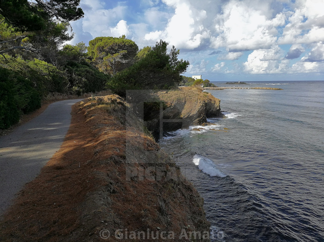 "San Marco di Castellabate - Via Punta Licosa" stock image