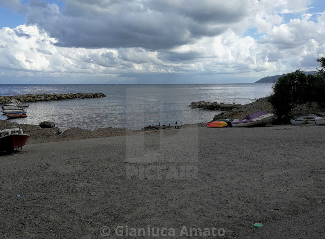 "Molo di Punta Licosa" stock image