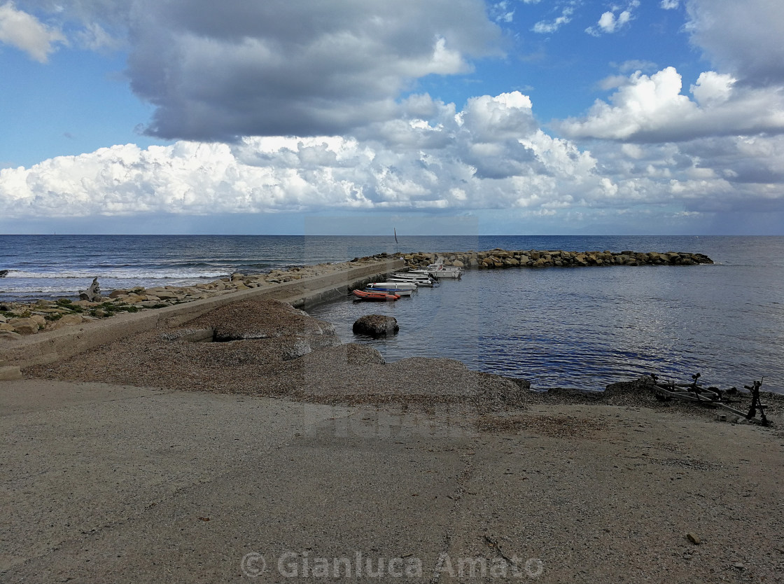 "Castellabate - Molo di Punta Licosa" stock image