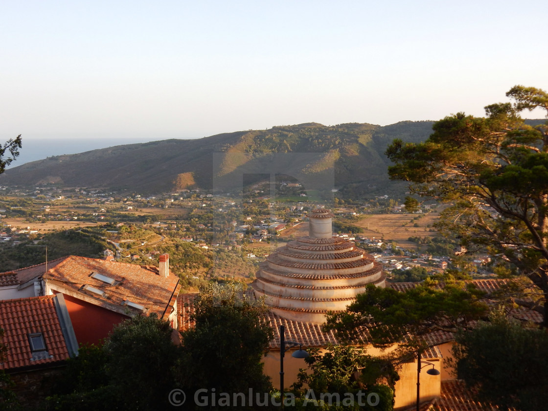 "Castellabate - Valle dell'Annunziata dal castello" stock image