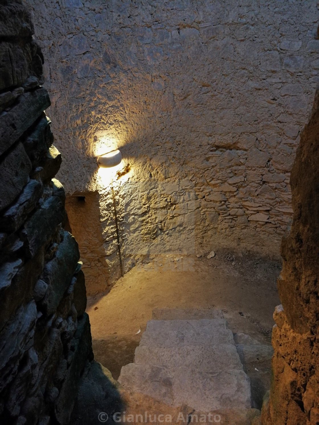 "Castellabate - Sala rotonda del castello" stock image