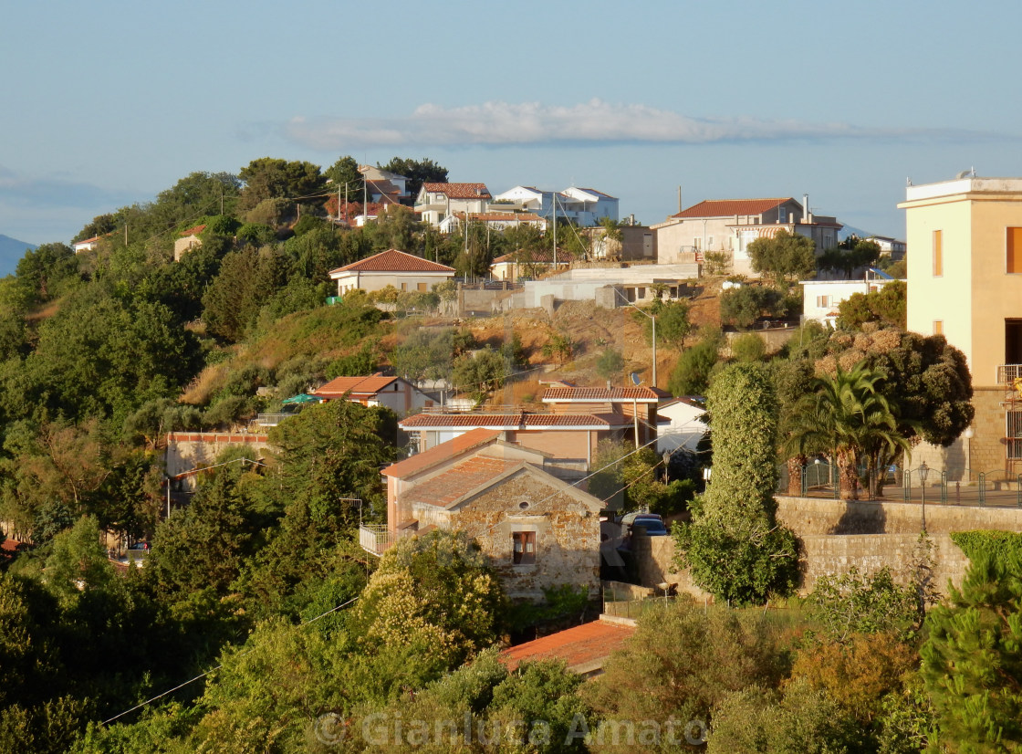 "Scorcio di Castellabate dal castello" stock image