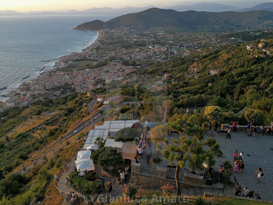 "Castellabate - Panorama dal Castello dell'Abate" stock image