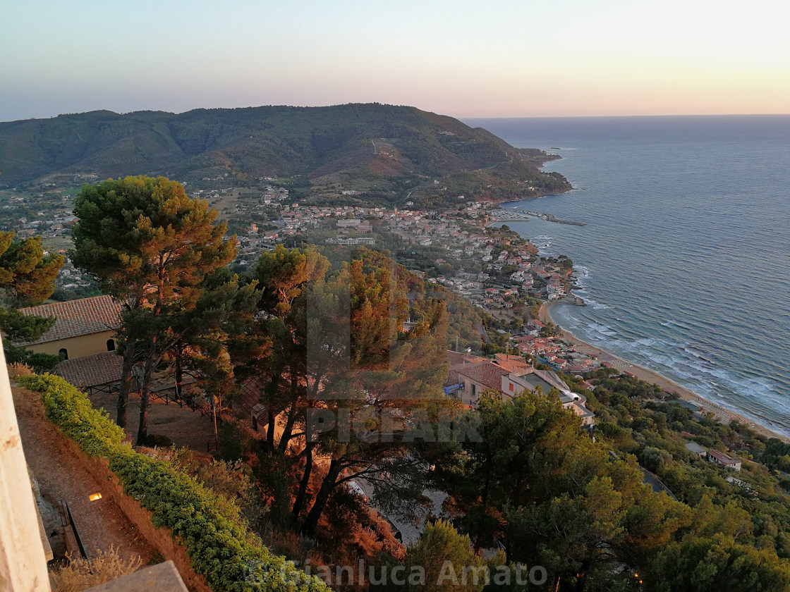 "Castellabate - Panorama di San Marco dal castello" stock image