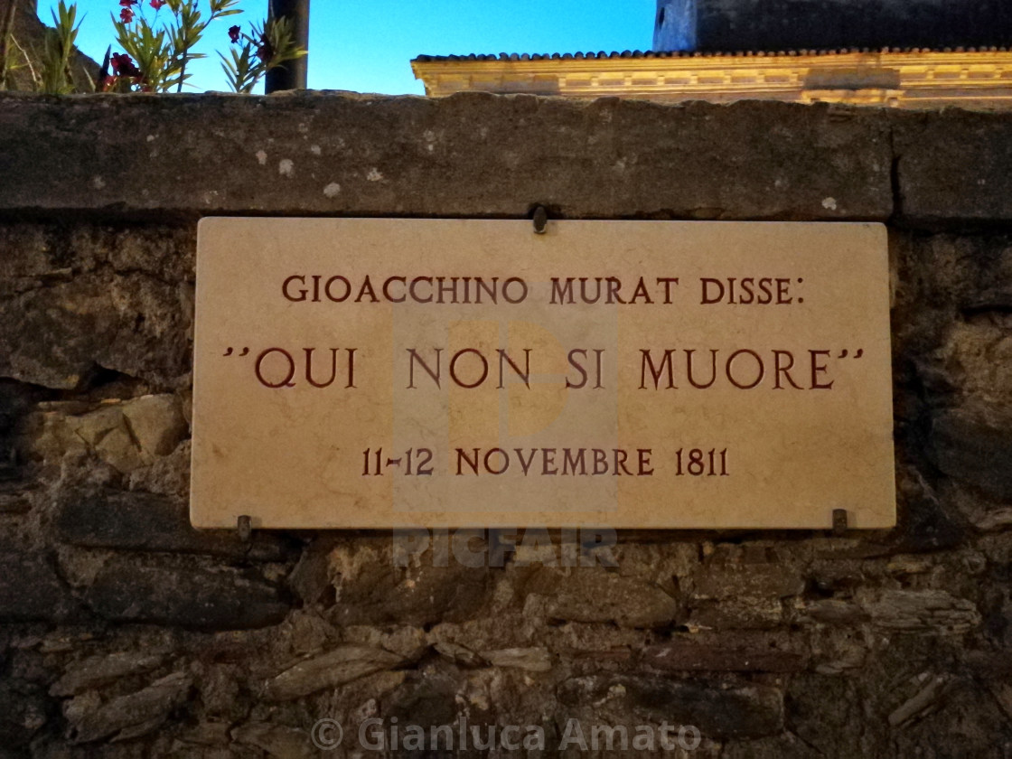 "Castellabate - Epigrafe di Murat" by Gianluca Amato - $2.46 "Castellabate - Epigrafe di Murat" stock image