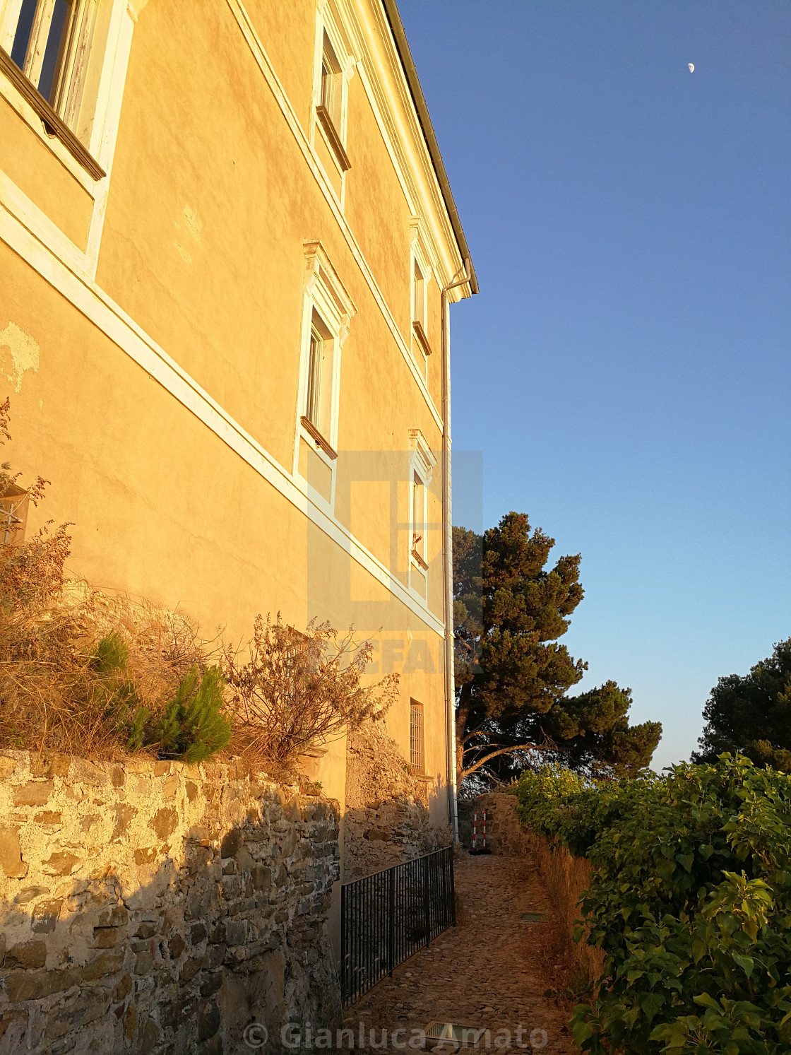 "Castellabate - Facciata laterale del Castello dell'Abate" stock image