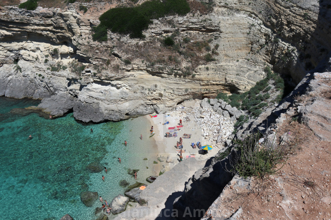 "Santa Cesarea Terme - Spiaggia di Porto Miggiano" stock image