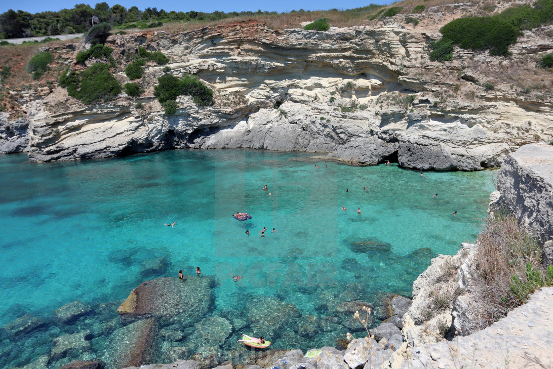 "Santa Cesarea Terme - Baia di Porto Miggiano" stock image