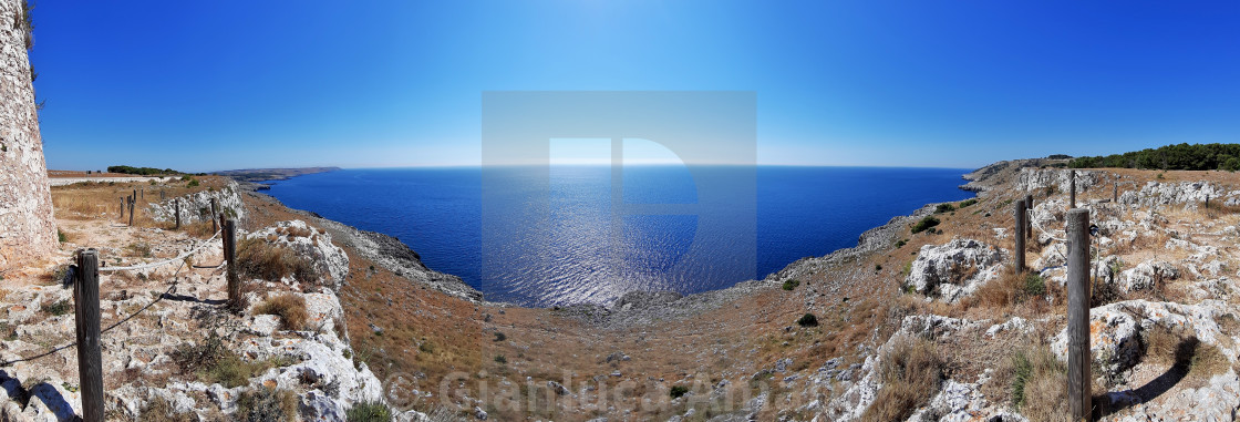 "Santa Cesarea Terme - Panoramica da Torre Minervino" stock image