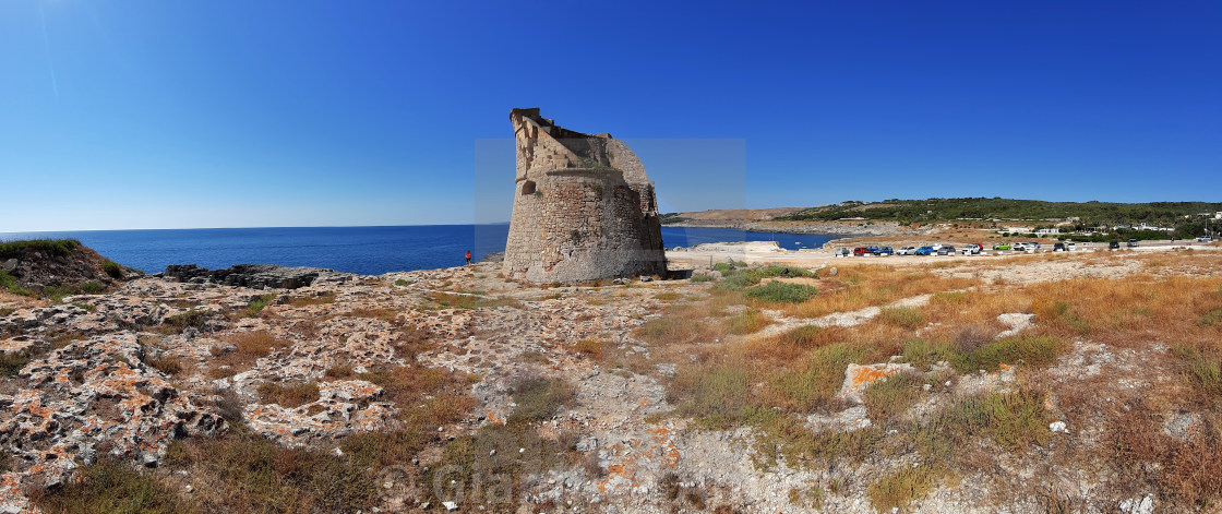 "Santa Cesarea Terme - Panoramica a Torre Miggiano" stock image