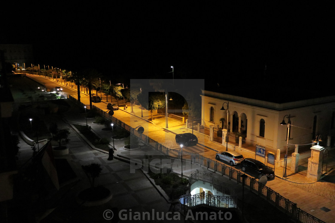 "Santa Cesarea Terme - Lungomare di notte" stock image