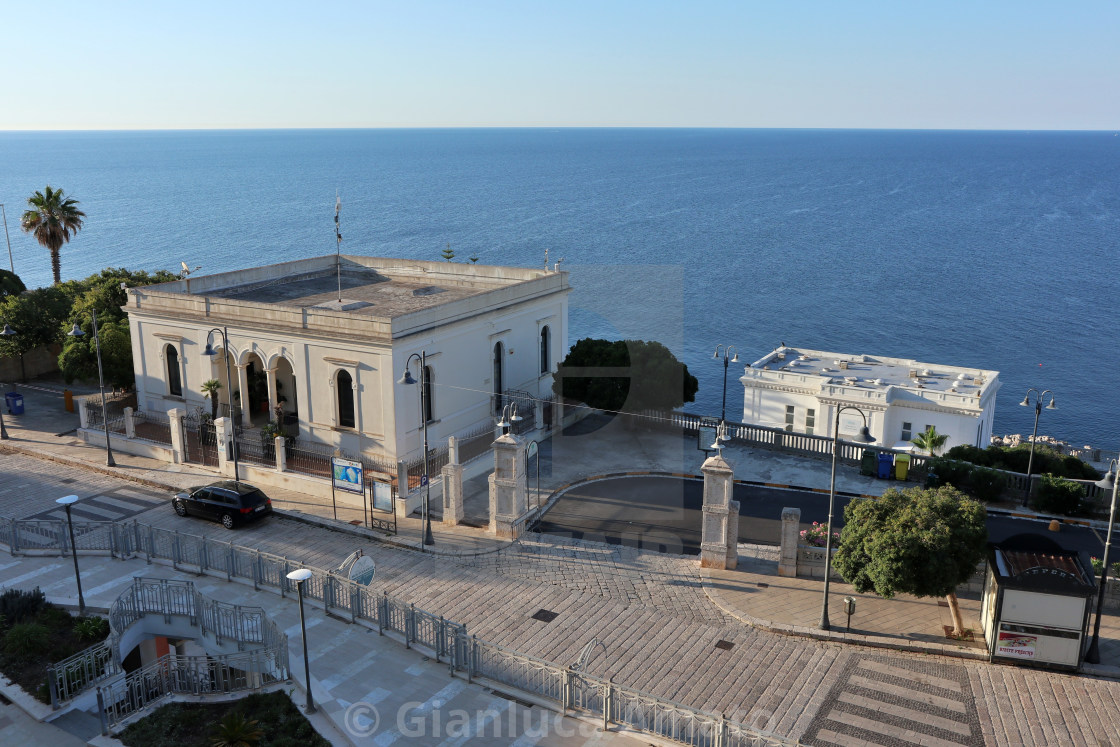 "Santa Cesarea Terme - Stabilimento termale sul lungomare del centro" stock image