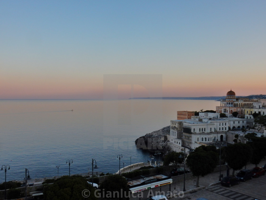 "Tramonto a Santa Cesarea Terme" stock image