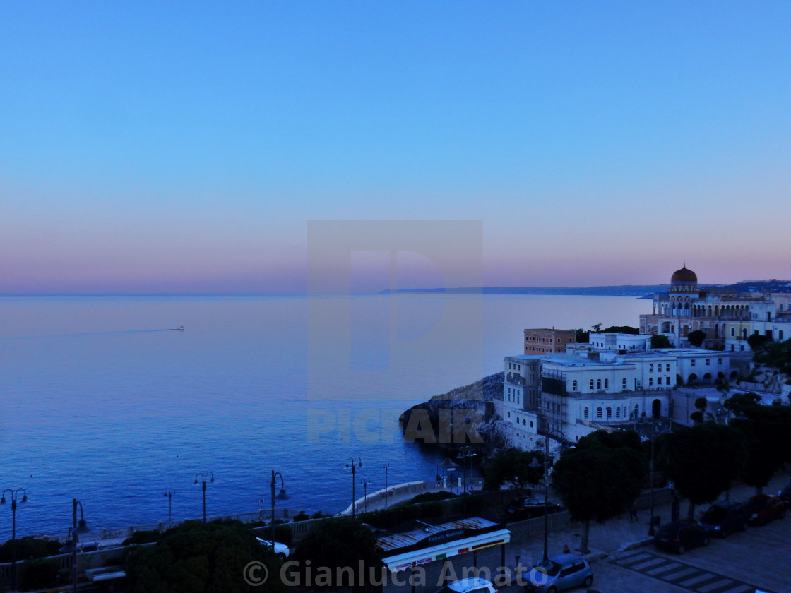 "Tramonto a Santa Cesarea Terme" stock image