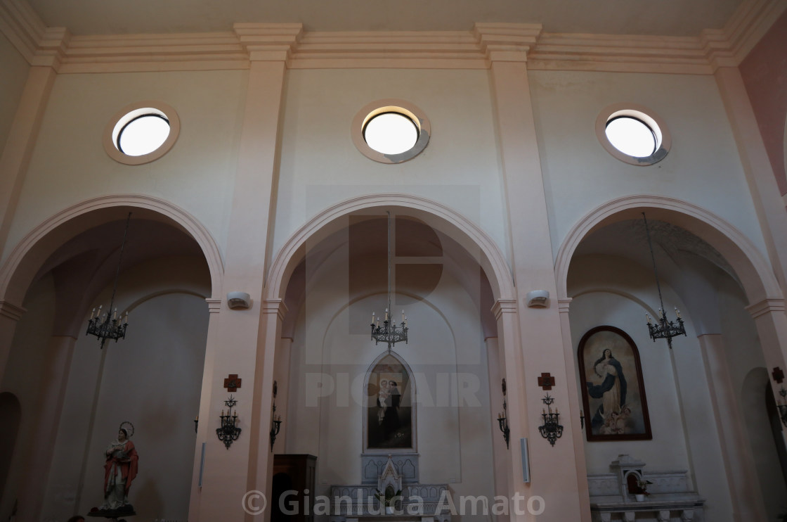 "Santa Cesarea Terme - Cappellle laterali della Chiesa del Sacro Cuore" stock image