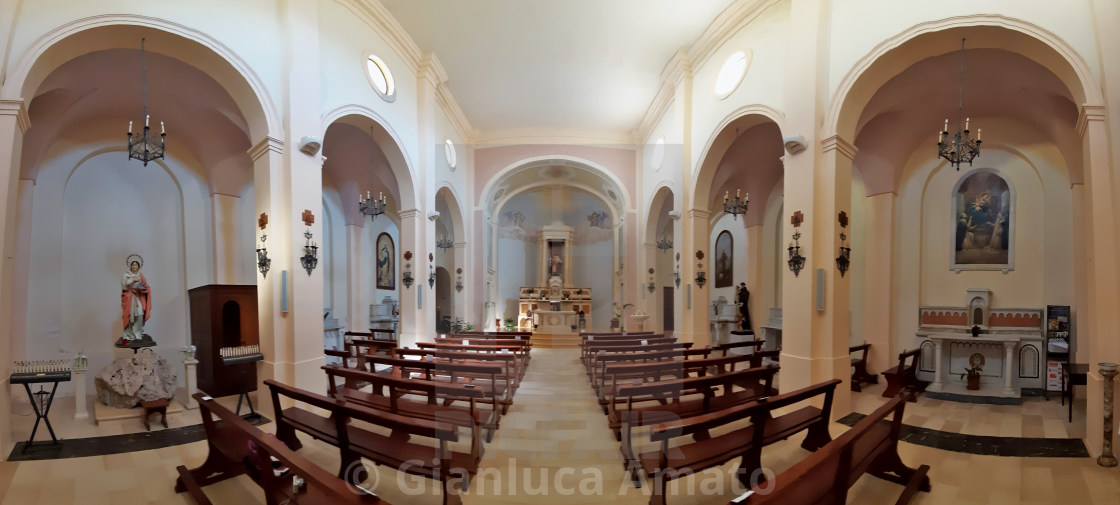 "Santa Cesarea Terme - Panoramica della Chiesa del Sacro Cuore" stock image