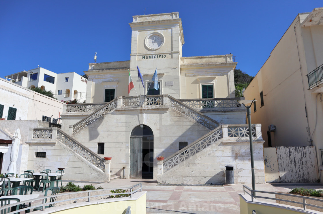 "Santa Cesarea Terme - Municipio" stock image