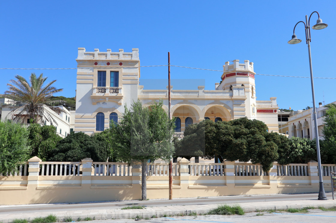 "Santa Cesarea Terme - Facciata di Villa Raffaella" stock image