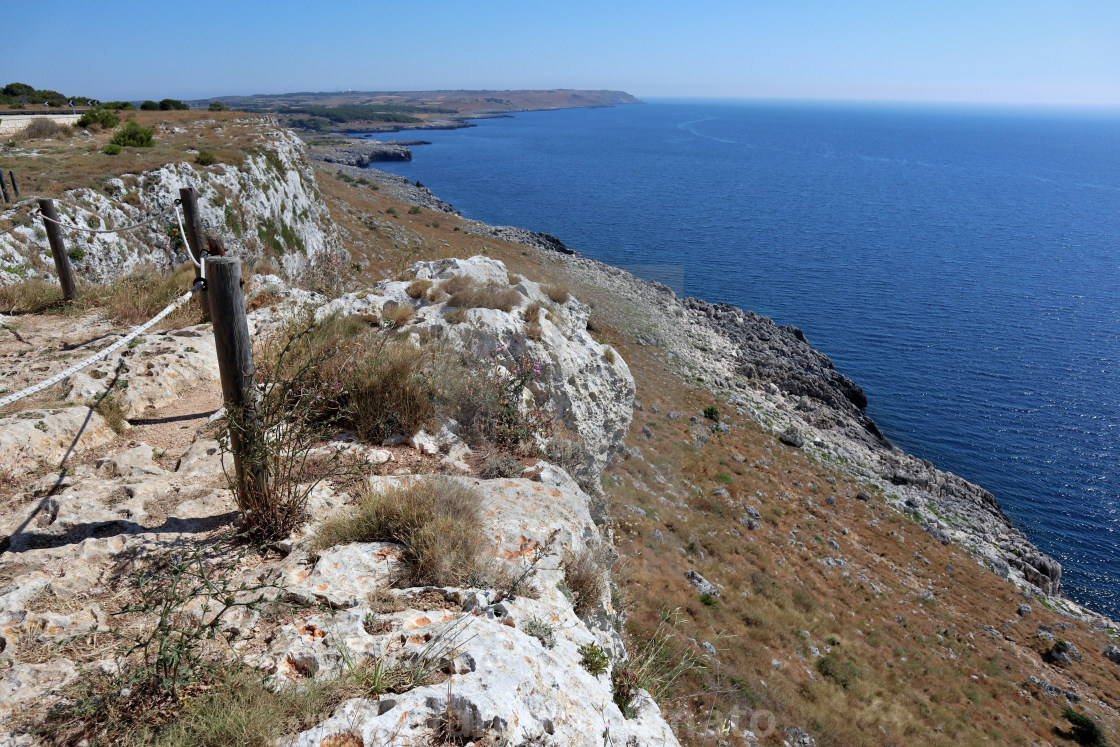 "Santa Cesarea Terme - Panorama costiero da Torre Minervino" stock image