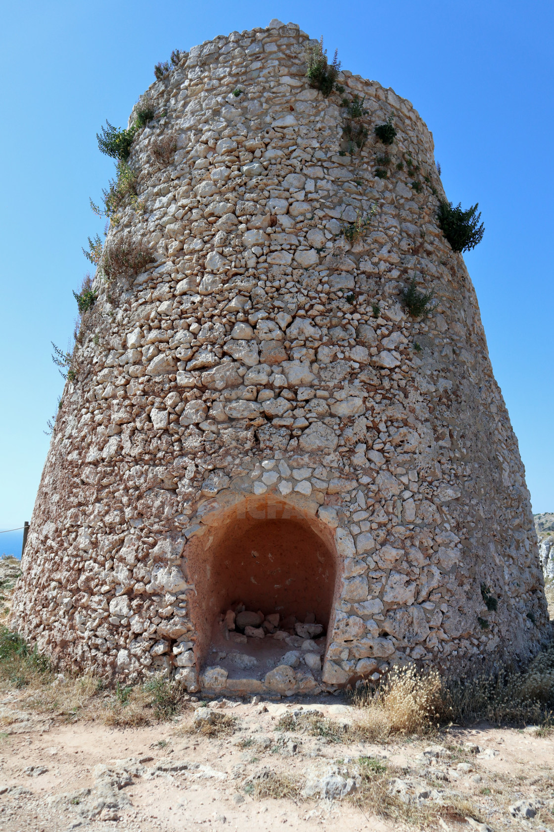 "Santa Cesarea Terme - Particolare di Torre Minervino" stock image